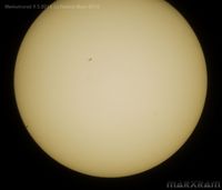 Merkurtransit im Celestron C8 Teleskop - Mai 2016 - (c) R. Marx 2016