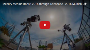 Merkur Transit 2016 im Teleskop - München 2016 