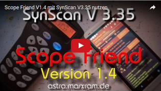 Scope Friend 1.4 - Skywatcher SynScan Firmware 3.35