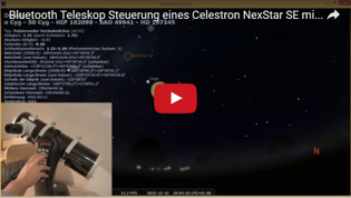 Bluetooth Teleskop Steuerung eines Celestron NexStar SE mit Stellarium 0.14.0