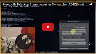 Bluetooth Teleskop Steuerung einer Skywatcher AZ-EQ6 mit Synscan via Stellarium