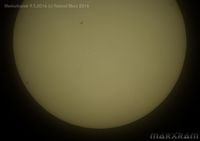 Merkurtransit im Celestron C8 Teleskop - Mai 2016 - (c) R. Marx 2016